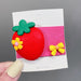 Wholesale pink cloth hairpin (F)JDC-HC-GSHX093 Hair Clips 恒曦 7# big strawberry Wholesale Jewelry JoyasDeChina Joyas De China