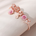 Wholesale pink daisy beaded copper bracelet JDC-BT-qz072 Bracelet JoyasDeChina Wholesale Jewelry JoyasDeChina Joyas De China