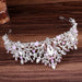 Wholesale pink diamond crystal handmade beaded crown hair band JDC-HD-ZuanG004 Headband 钻岗 2 Wholesale Jewelry JoyasDeChina Joyas De China