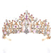 Wholesale pink diamond crystal handmade beaded crown hair band JDC-HD-ZuanG004 Headband 钻岗 Wholesale Jewelry JoyasDeChina Joyas De China