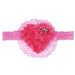 Wholesale pink fabric kids love lace elastic headband JDC-HD-GSQN033 Headband 丘诺 Wholesale Jewelry JoyasDeChina Joyas De China