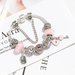 Wholesale Pink Heart Alloy Bracelet JDC-BT-XingL015 Bracelet 星銮 Wholesale Jewelry JoyasDeChina Joyas De China