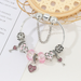wholesale pink heart alloy bracelet women JDC-BT-XingL014 Bracelet 星銮 Wholesale Jewelry JoyasDeChina Joyas De China