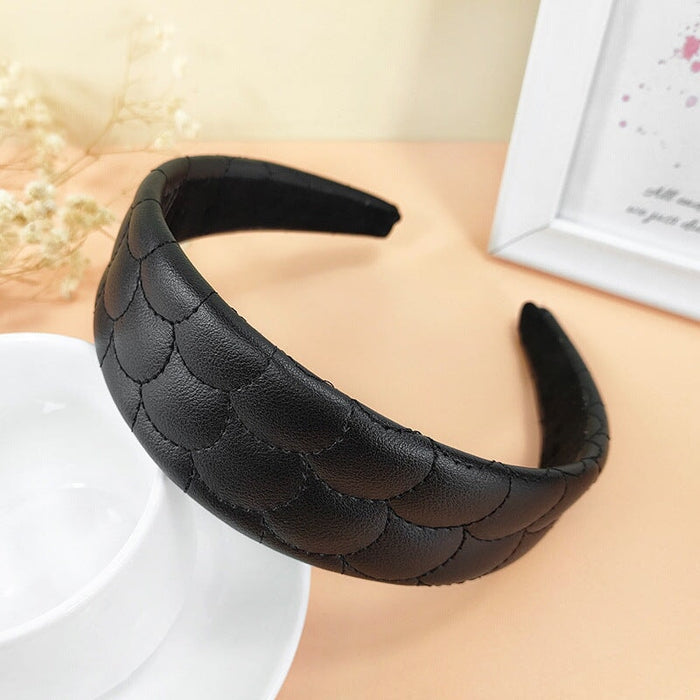 Wholesale pink leather hair band JDC-HD-O347 Headband 潮炫 Wholesale Jewelry JoyasDeChina Joyas De China