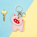 Wholesale Pink Leather Key Chain JDC-KC-Bam006 Keychains 捌门 Wholesale Jewelry JoyasDeChina Joyas De China