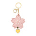 Wholesale Pink Leather Key Chain JDC-KC-Bam009 Keychains 捌门 Cherry blossom-gold tag gift box Wholesale Jewelry JoyasDeChina Joyas De China