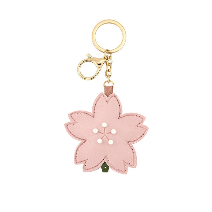 Wholesale Pink Leather Key Chain JDC-KC-Bam009 Keychains 捌门 Cherry Blossom - Simple Bag Wholesale Jewelry JoyasDeChina Joyas De China