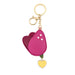 Wholesale Pink Leather Key Chain JDC-KC-Bam009 Keychains 捌门 Tulip-gold tag gift box Wholesale Jewelry JoyasDeChina Joyas De China