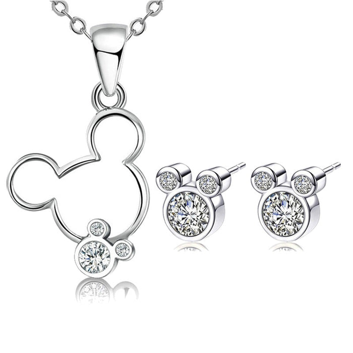 Wholesale Pink Necklace Earring Set JDC-NE-XingL029 Necklaces 星銮 NC06 Wholesale Jewelry JoyasDeChina Joyas De China