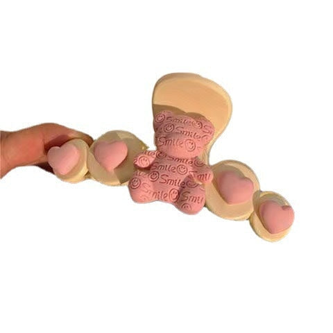 Wholesale pink peach grab clip JDC-HC-BL002 Hair Clips 冰澜 Wholesale Jewelry JoyasDeChina Joyas De China