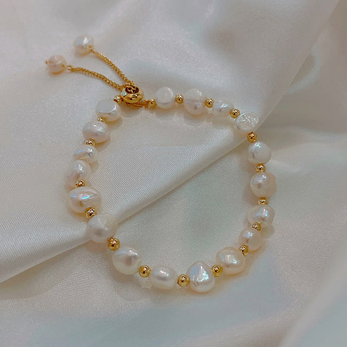 Wholesale pink pearl bracelet JDC-BT-BY015 Bracelet 宝钰 Wholesale Jewelry JoyasDeChina Joyas De China