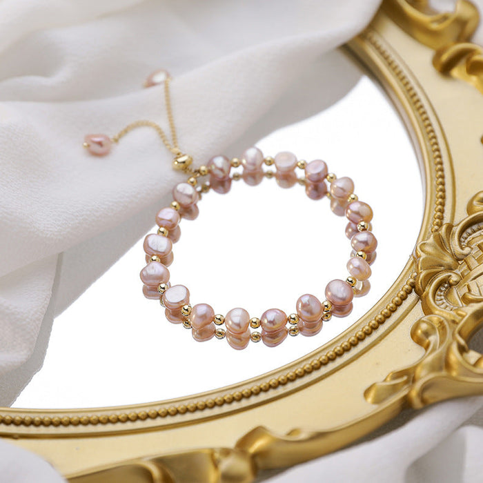 Wholesale pink pearl bracelet JDC-BT-GSMS012 Bracelet JoyasDeChina main picture Wholesale Jewelry JoyasDeChina Joyas De China