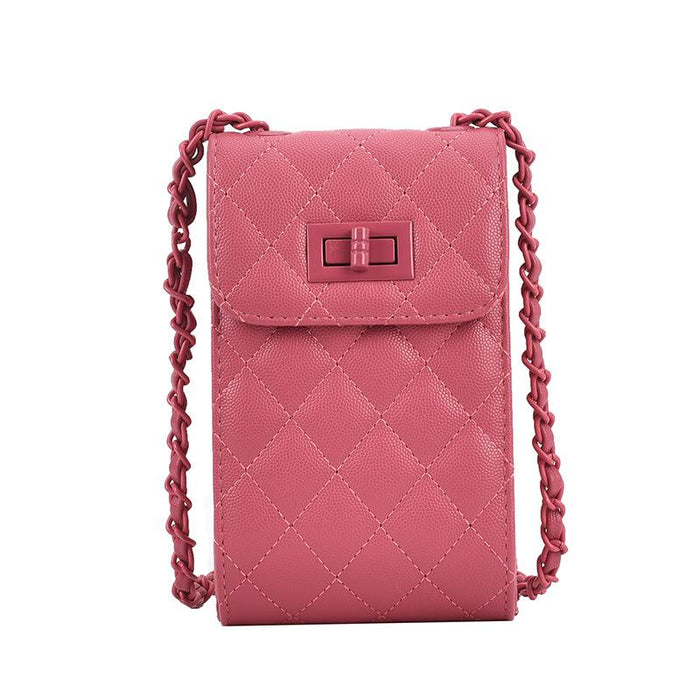 Bulk Jewelry Wholesale pink PU chain shoulder slung ladies bag JDC-LB-ZM083 Wholesale factory from China YIWU China