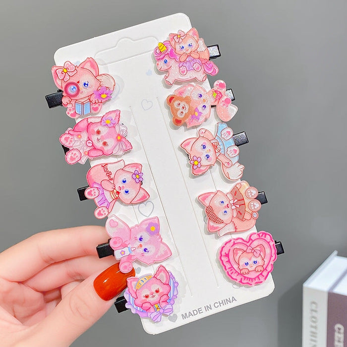 Wholesale pink resin hair clips (F)JDC-HC-GSHX099 Hair Clips 恒曦 8# Wholesale Jewelry JoyasDeChina Joyas De China