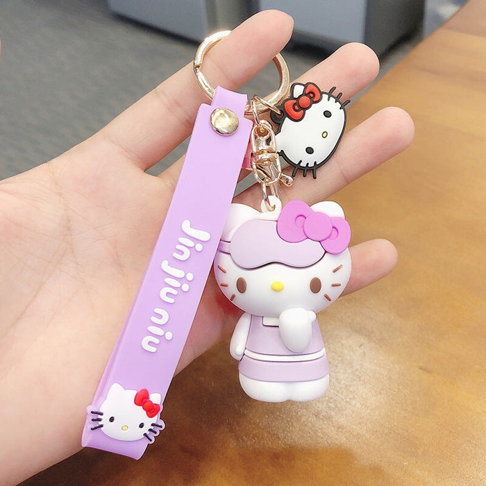 Wholesale Pink Silicone Cartoon keychain JDC-KC-FeiRun041 Keychains 飞润 two Wholesale Jewelry JoyasDeChina Joyas De China