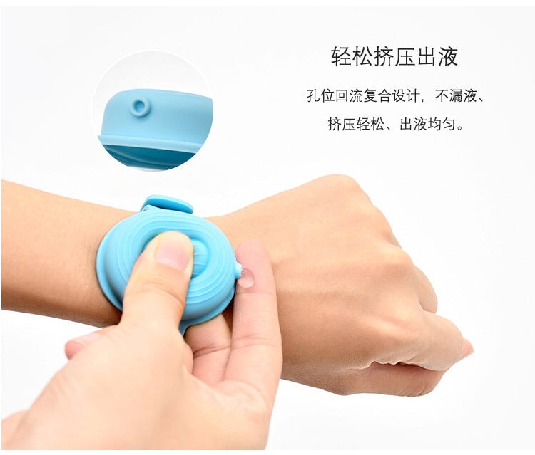 Wholesale pink silicone hand sanitizer bracelet JDC-FT-SZQL017 fidgets toy 潜乐 Wholesale Jewelry JoyasDeChina Joyas De China
