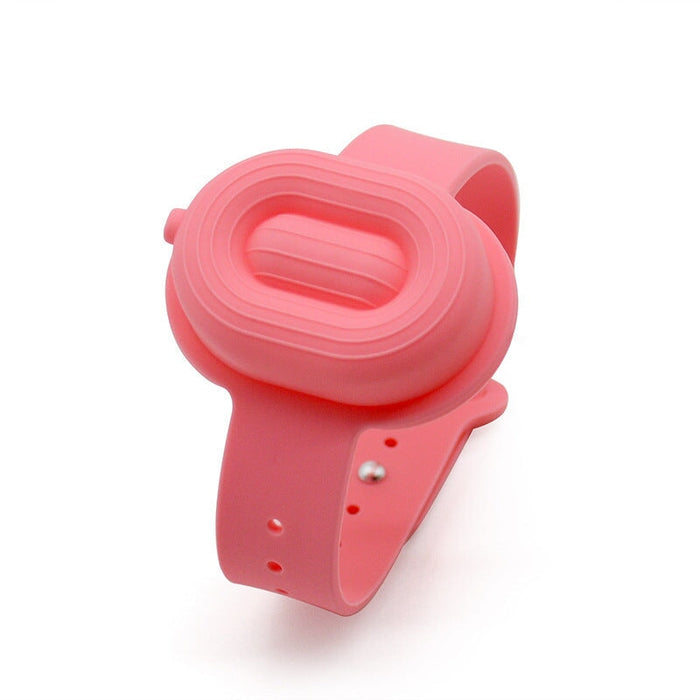 Wholesale pink silicone hand sanitizer bracelet JDC-FT-SZQL017 fidgets toy 潜乐 pink Wholesale Jewelry JoyasDeChina Joyas De China