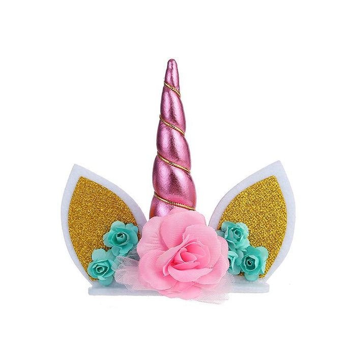 Bulk Jewelry Wholesale pink unicorn birthday cake ornaments JDC-HD-m003 Wholesale factory from China YIWU China