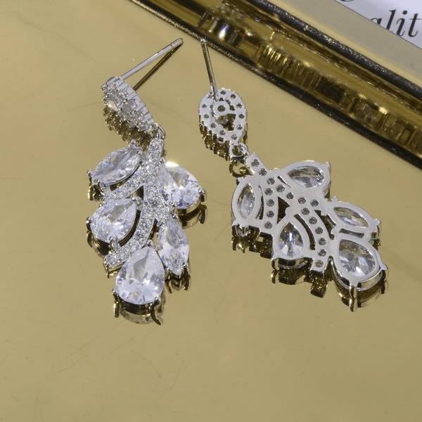 Wholesale pink zircon earrings JDC-ES-Mix011 Earrings 迷茜 Wholesale Jewelry JoyasDeChina Joyas De China