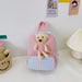 Wholesale Plaid Bunny Nylon children's Backpack Bags JDC-BP-YD001 Backpack Bags JoyasDeChina Bear pink Wholesale Jewelry JoyasDeChina Joyas De China