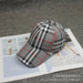Wholesale Plaid Cotton Baseball Hat JDC-FH-Hanc010 Fashionhat 涵承 grey adjustable Wholesale Jewelry JoyasDeChina Joyas De China