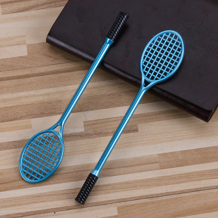 Wholesale Plastic Badminton Racket Styling Gel Pen JDC-BP-GSYX026 Ballpoint pen 依萱 blue 0.5mm Wholesale Jewelry JoyasDeChina Joyas De China