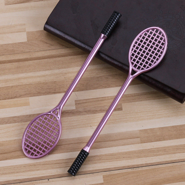 Wholesale Plastic Badminton Racket Styling Gel Pen JDC-BP-GSYX026 Ballpoint pen 依萱 purple 0.5mm Wholesale Jewelry JoyasDeChina Joyas De China