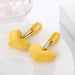 Bulk Jewelry Wholesale plastic candy color love earrings JDC-ES-YN006 Wholesale factory from China YIWU China
