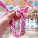 Wholesale plastic cartoon Unicorn snowflake hair rope JDC-HS-GSHX046 Hair Scrunchies JoyasDeChina 3# pink bow Wholesale Jewelry JoyasDeChina Joyas De China