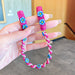 Wholesale plastic children's floret braided hair rope JDC-HS-GSHX043 Hair Scrunchies JoyasDeChina 14# pink floret Wholesale Jewelry JoyasDeChina Joyas De China