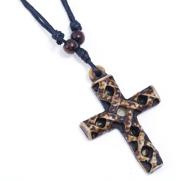Bulk Jewelry Wholesale plastic cross man necklaces JDC-MNE-PK087 Wholesale factory from China YIWU China