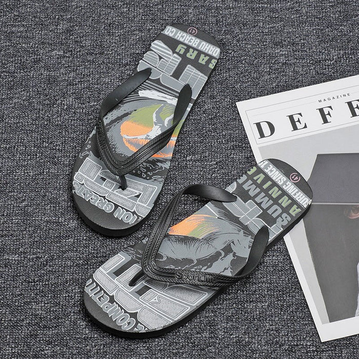 Wholesale plastic PE summer beach men's flip flops JDC-SP-MuS003 Slippers 木氏 black 44 yards Wholesale Jewelry JoyasDeChina Joyas De China