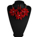 Wholesale Plastic red flower necklace JDC-NE-JQ150 NECKLACE 佳琪 Wholesale Jewelry JoyasDeChina Joyas De China