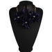 Wholesale Plastic red flower necklace JDC-NE-JQ150 NECKLACE 佳琪 blue Wholesale Jewelry JoyasDeChina Joyas De China