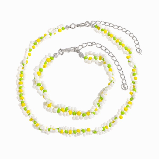 Wholesale Plastic Resin Bead Necklaces Bracelet Set JDC-NE-JQ107 Necklaces JoyasDeChina Wholesale Jewelry JoyasDeChina Joyas De China