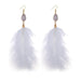 Wholesale plastic resin feather tassel earrings JDC-ES-GSGL005 Earrings 谷力 Wholesale Jewelry JoyasDeChina Joyas De China