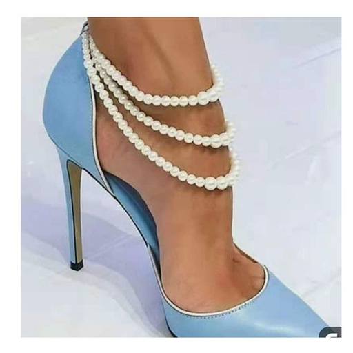 Wholesale Plastic Resin Pearl Anklet JDC-AS-TC012 Anklets JoyasDeChina Wholesale Jewelry JoyasDeChina Joyas De China