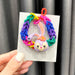 Wholesale Plastic Resin Rainbow Hair Scrunchies JDC-HS-GSHX053 Hair Scrunchies 恒曦 purple Wholesale Jewelry JoyasDeChina Joyas De China