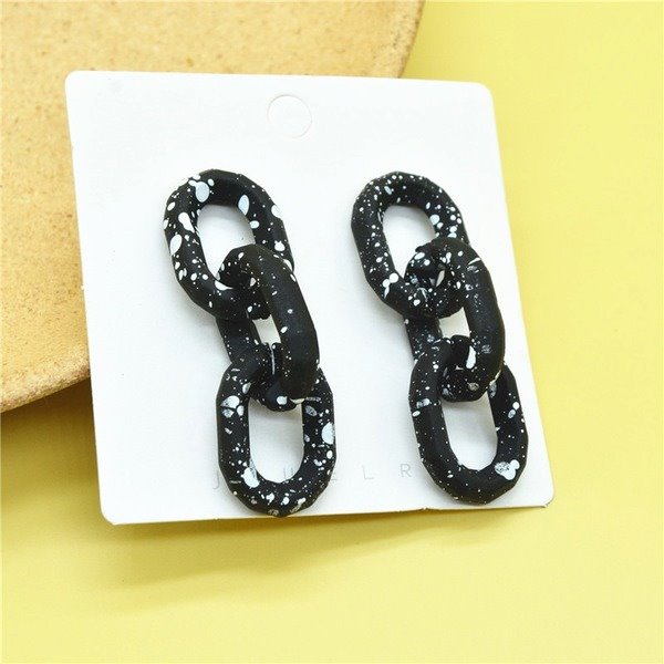 Wholesale Plastic Resin Simple Chain Earrings JDC-ES-XC327 Earrings 夏晨 Wholesale Jewelry JoyasDeChina Joyas De China