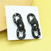 Wholesale Plastic Resin Simple Chain Earrings JDC-ES-XC327 Earrings 夏晨 black Wholesale Jewelry JoyasDeChina Joyas De China