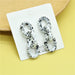 Wholesale Plastic Resin Simple Chain Earrings JDC-ES-XC327 Earrings 夏晨 white Wholesale Jewelry JoyasDeChina Joyas De China