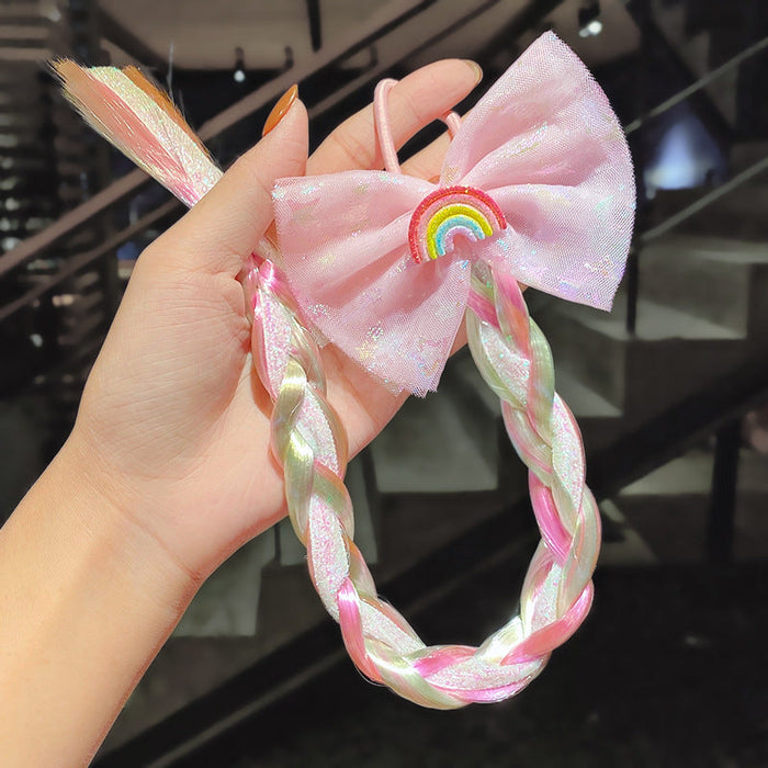 Wholesale plastic Unicorn snowflake hair rope JDC-HS-GSHX042 Hair Scrunchies JoyasDeChina 3# Wholesale Jewelry JoyasDeChina Joyas De China