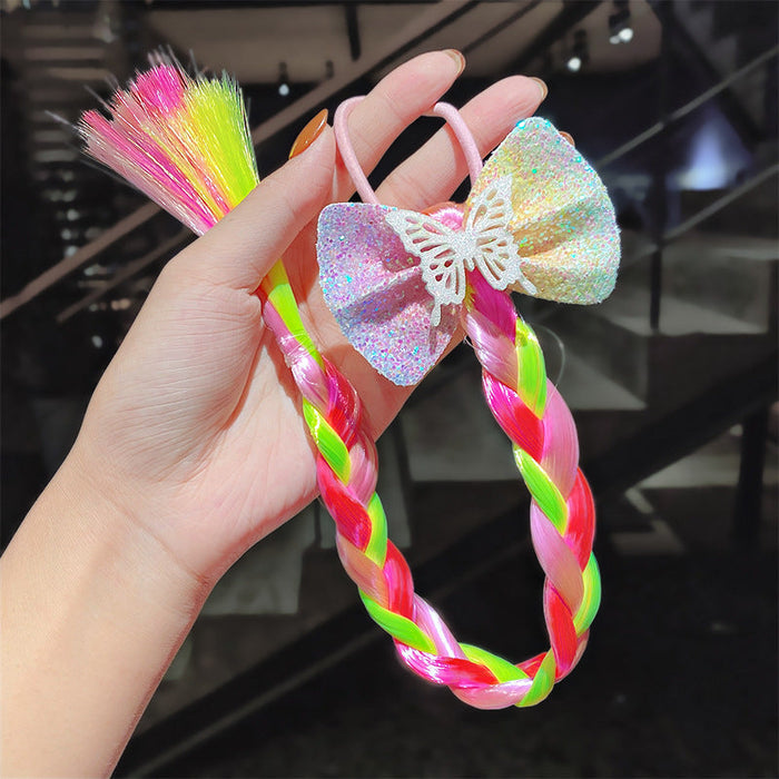 Wholesale plastic Unicorn snowflake hair rope JDC-HS-GSHX042 Hair Scrunchies JoyasDeChina 7# Wholesale Jewelry JoyasDeChina Joyas De China