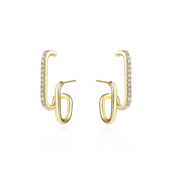 Wholesale plated alloy earrings JDC-ES-Linh009 Earrings 麟凰 Wholesale Jewelry JoyasDeChina Joyas De China