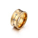 Wholesale plating 18K real gold stainless steel rings JDC-RS-KL007 Rings JoyasDeChina golden KR44465-K No.6 Wholesale Jewelry JoyasDeChina Joyas De China