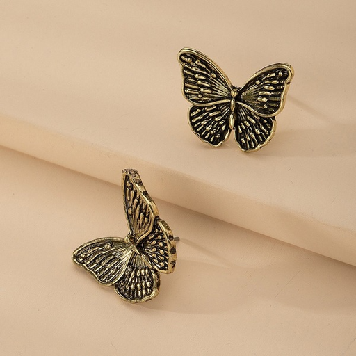 Wholesale plating alloy butterfly earrings JDC-ES-GSAYN016 Earrings JoyasDeChina Wholesale Jewelry JoyasDeChina Joyas De China