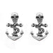 Wholesale Plating Alloy Fork Anchor Skull Earrings JDC-ES-WenT014 Earrings 润涛 white Wholesale Jewelry JoyasDeChina Joyas De China