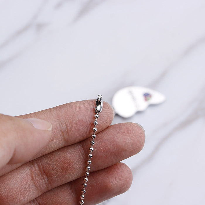 Wholesale plating alloy heart-shaped splicing necklace JDC-NE-LangT002 Necklaces 阆天 Wholesale Jewelry JoyasDeChina Joyas De China