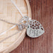 Wholesale plating alloy heart-shaped splicing necklace JDC-NE-LangT004 Necklaces 阆天 Wholesale Jewelry JoyasDeChina Joyas De China