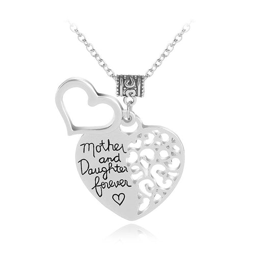 Wholesale plating alloy heart-shaped splicing necklace JDC-NE-LangT004 Necklaces 阆天 Wholesale Jewelry JoyasDeChina Joyas De China